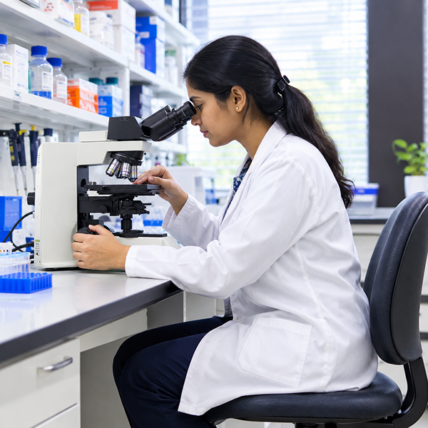 Modern healthcare laboratory environment